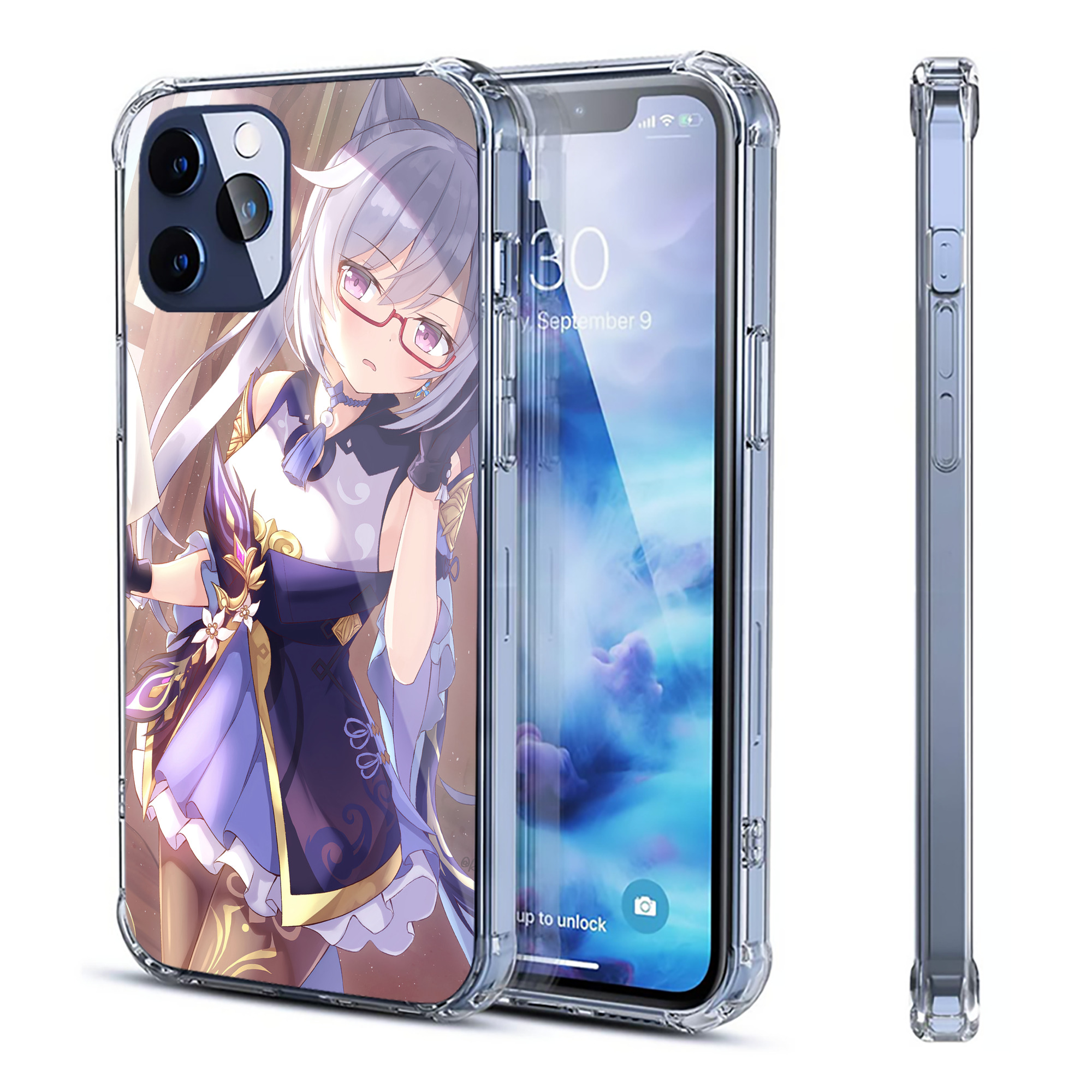 げんし神 genshin 【iPhone 12シリーズ対応】透明スマホケース（クリアソフトケース）